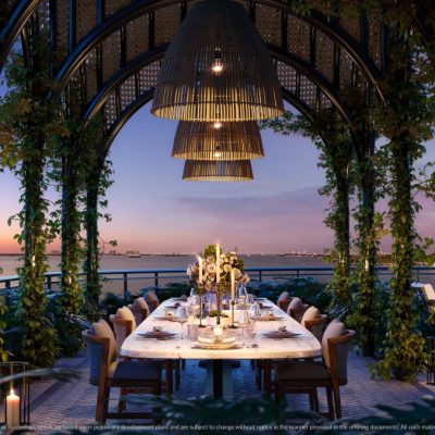 Continuum Club y Residencias Dining Trellis Pavilion