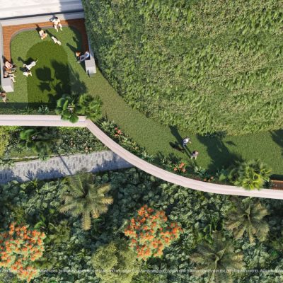 Continuum Club y Residencias Pet Area Look Down