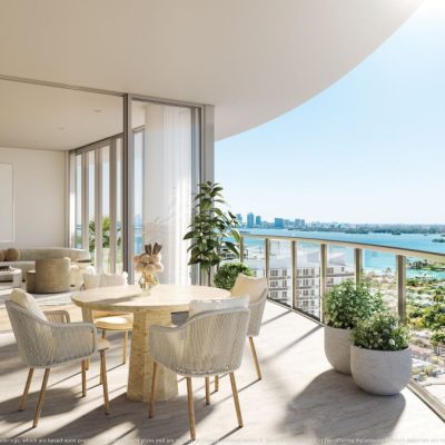 Continuum Club y Residencias Terrace to Living Room