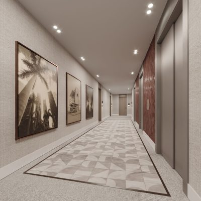 Edge House Miami Hallways