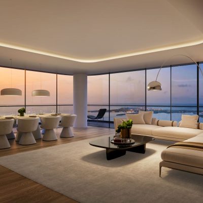 Mercedes Benz Great Room Dusk