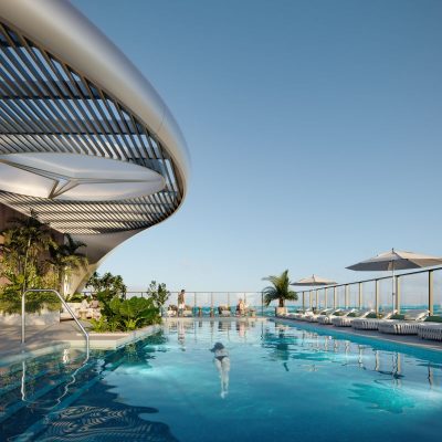 Mercedes Benz Rooftop Pool