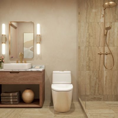 Millux Place Condo unit bathroom