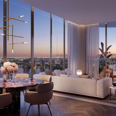 The St Regis Residences Living 3703 Evening